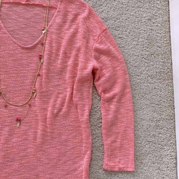 Peach Color Long Sleeve Top - Picture 4 of 9